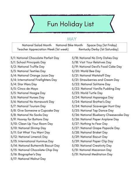 Monthly Lists to Plan Your Year - Must Love Lists