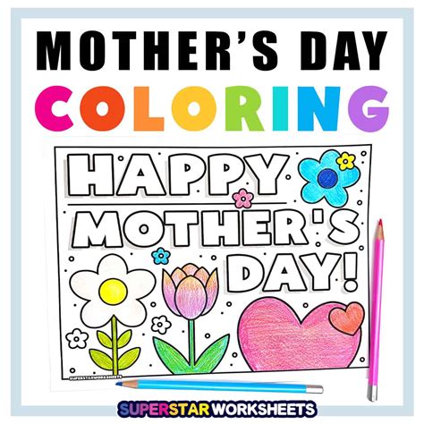 Happy Mothers Day Coloring Pages In Spanish