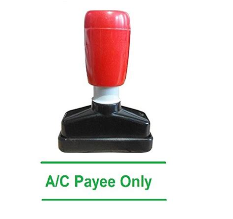 JainTraders Green Pre-Inked Rubber Stamp messasge - Account Payee Only ...