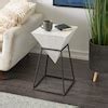 Grayson Lane 14-in W x 24-in H White/Black Inverted Pyramid Wood Modern ...
