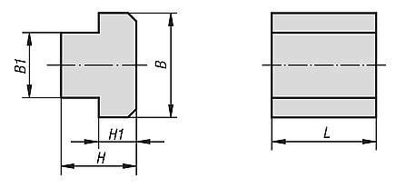T-slot keys steel or stainless steel | norelem
