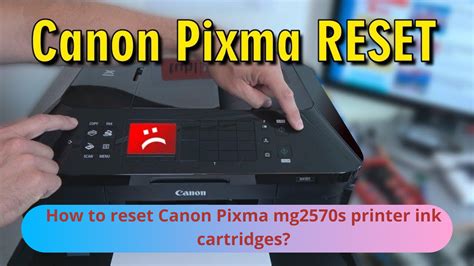 How to reset Canon Pixma mg2570s printer ink cartridges ...