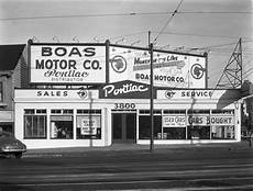 Pontiac Dealership San Diego by Late 1940 S Boas Pontiac Dealership 3800 Geary Blvd Pontiac Dealership San Diego