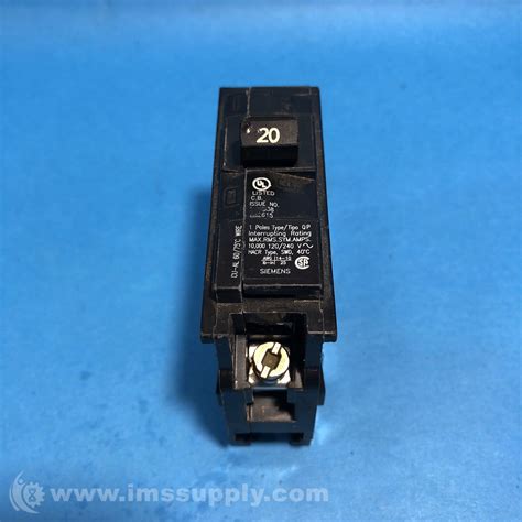 Siemens Q120U 20 Amp Single-Pole Type QP Circuit Breaker - IMS Supply