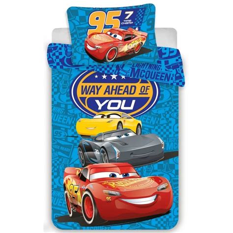 Buy Disney Cars Way Ahead Lightning McQueen Toddler Duvet Set - MyDeal