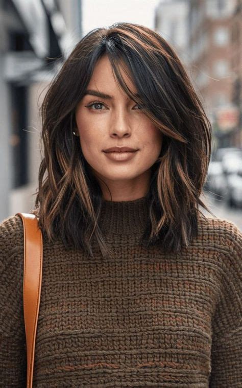 hair styles medium length with bangs