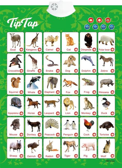 TipTap 41.58 cm 3D Sound Wall Chart Sticker Kids Learning Early ...