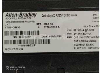 Allen Bradley 1756-OB32 Module - Allen Bradley 1756-OB32 Module , Good ...