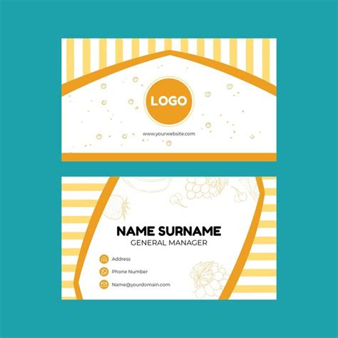 Double Sided Business Card Template Free 的图像结果