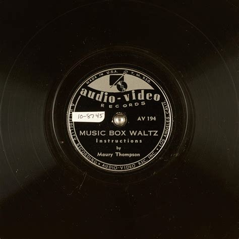 MUSIC BOX WALTZ : Maury Thompson : Free Download, Borrow, and Streaming ...