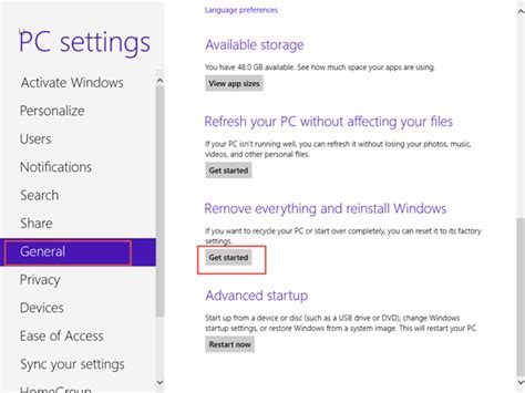 Image result for Setting Computer to Factory Settings