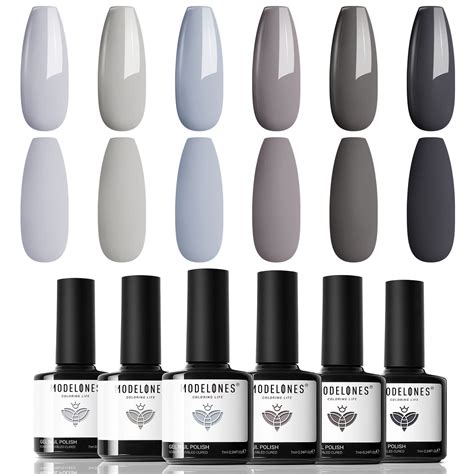 Dark Gray Nail Polish - Design Talk