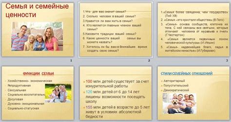Конспект и презентация для классного часа "Семья и семейные ценности"