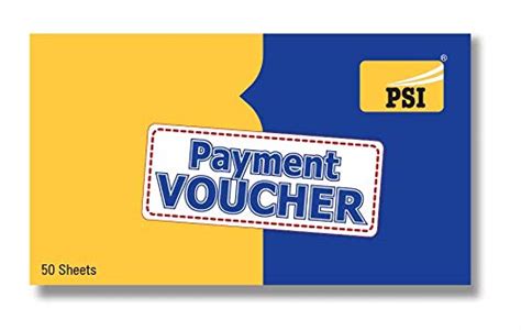 PSI Payment Voucher - 50 Sheets - (3 Pieces) : Amazon.in: Office Products