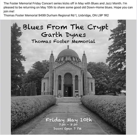 Garth and Jesse Dynes @ The Thomas Foster Memorial, 106 Albert St ...