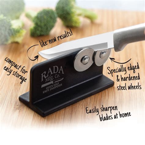 Quick Edge Knife Sharpener | Easy and Convenient - Rada Cutlery - Rada ...