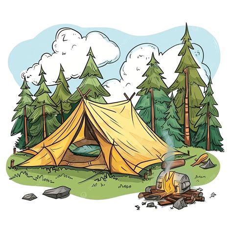Camping Clip Art Kamperen Gratis Vector Clipart Afbeeldingen Op