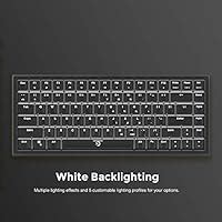 DREVO Gramr 84-Key Cherry MX Brown Switches 75% Compact TKL White LED ...