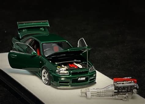 PGM X One Model 1:64 Scale Nissan Skyline GTR R34 Nismo Z Tune British ...
