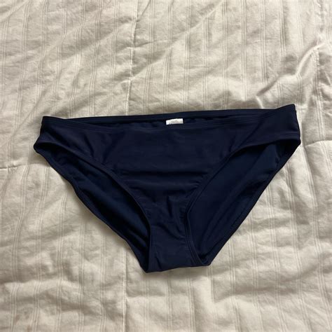 Navy Bathing suit bottoms (size XL) - Depop