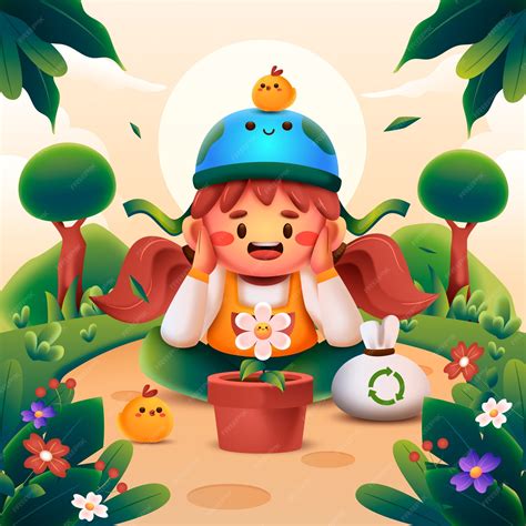Eco friendly concept illustrated | Premium Vector