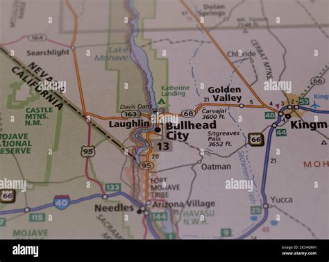 Mapa De La Ciudad De Bullhead, Arizona Chapa For Sale Con La Obra