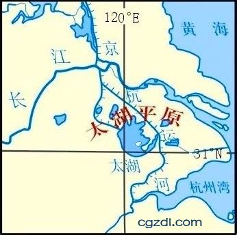 中国主要地形区－太湖平原_中国地图_初高中地理网