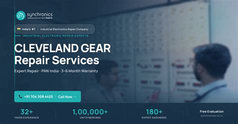 CLEVELAND GEAR Repair Services India | Synchronics