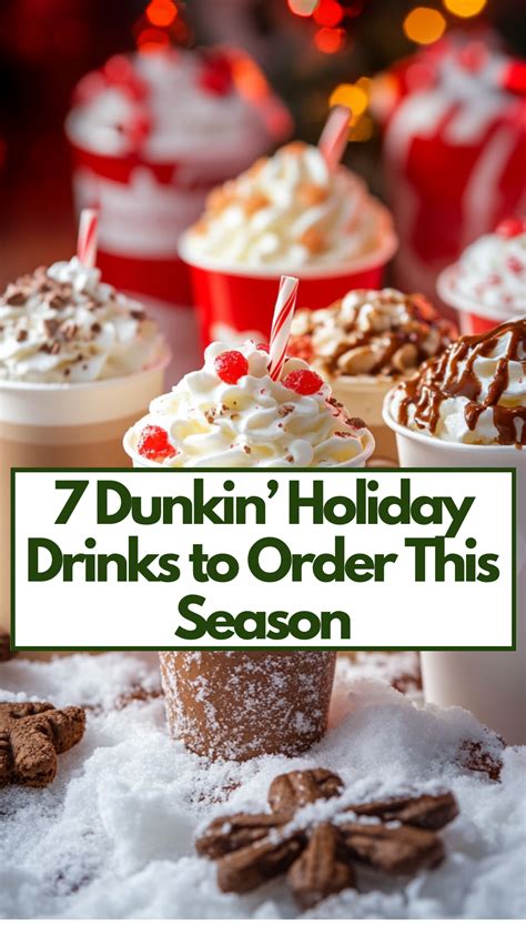 7 Dunkin’ Holiday Drinks to Order This Season | Dunkin donuts coffee ...
