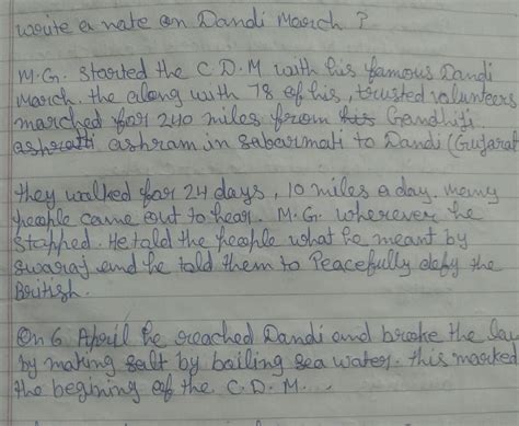 What was Dandi March? - Brainly.in