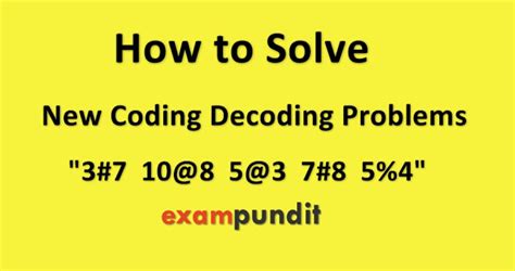 How to Solve New Coding-Decoding Problems in Bank PO Exams 2017 - A ...