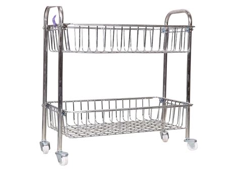 Buy Basic's Stainless Steel Fruits & Vegetable Onion Trolley Container ...