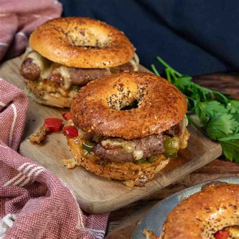 Sausage & Egg Bagel – Three Aussie Farmers