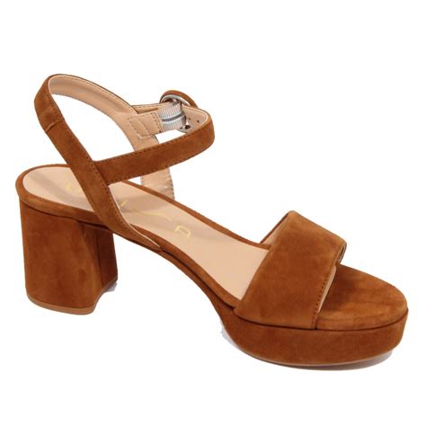 G1278 sandalo donna UNISA NENES suede light brown sandal woman