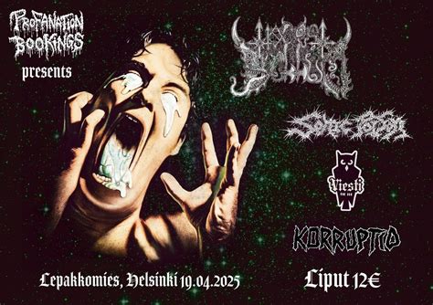 Profanation Bookings presents: Sonic Poison, Hoc Est Bellum, Viesti ...