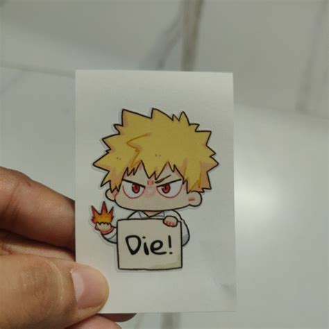 Bakugo die-cut sticker – Dipped in Doodles
