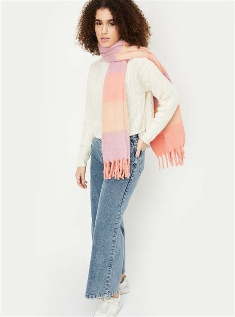 Buy Women Colourblocked Mufflers Online at just Rs. 699.0 ...