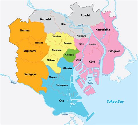 【Tokyo Map】A Guide to the 23 Wards: Characteristics and Popular Spots