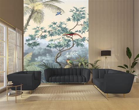 Tropical Wallpaper Tree Tree With Bird – SP FloorTech