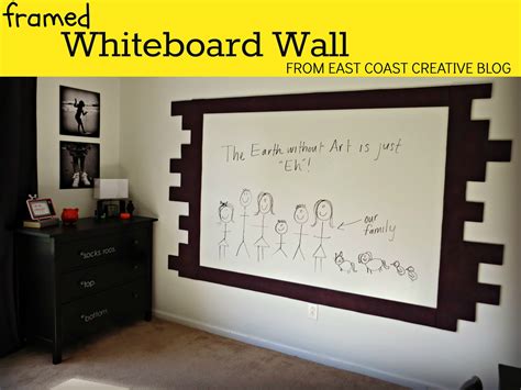 How to Paint a Whiteboard Wall | East Coast Creative