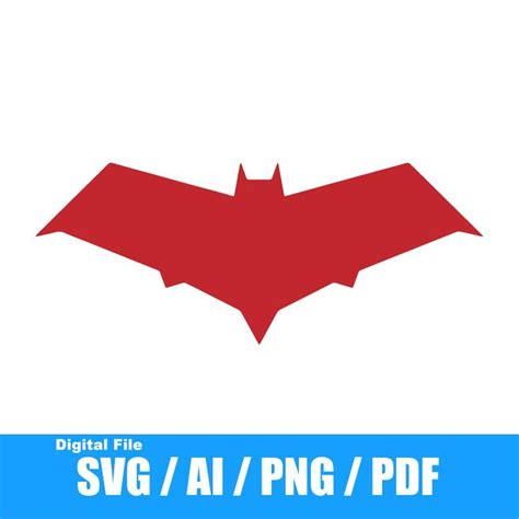 RED HOOD Jason Todd Symbol/logo/decal/stickers File (svg, Png, Ai, Pdf ...