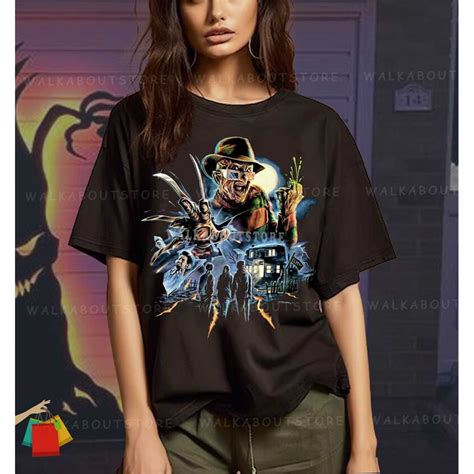 RETRO Freddy Krueger T-Shirt, Nightmare Halloween Tshirt, Fr - Inspire ...
