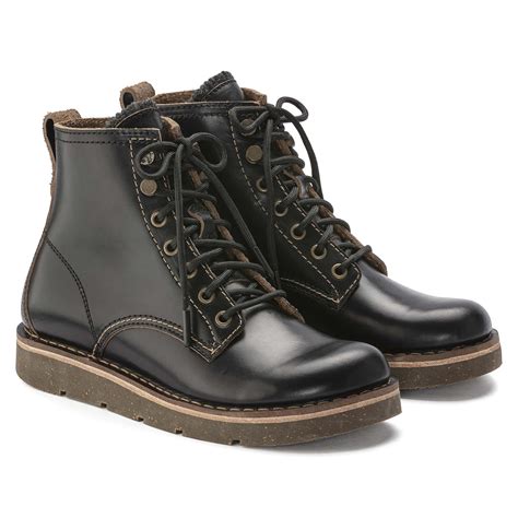 Buy Black Birmingham Lace Mid Oiled Leather Online in India - BIRKENSTOCK