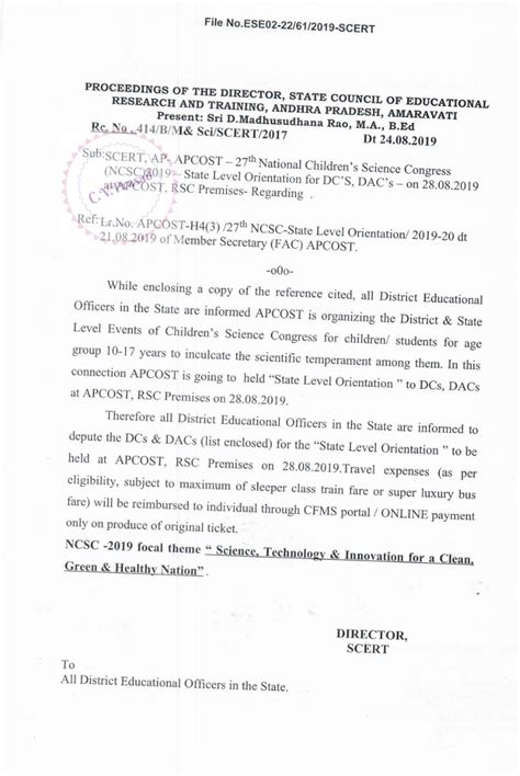 National Children’s Science Congress (NCSC)2019 — State Level ...