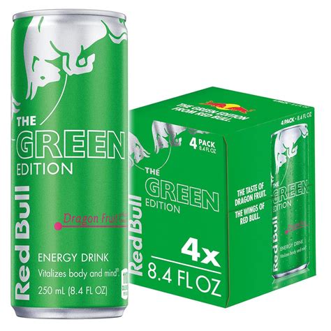 Amazon.com : Red Bull Green Edition Dragon Fruit Energy Drink, 8.4 Fl ...