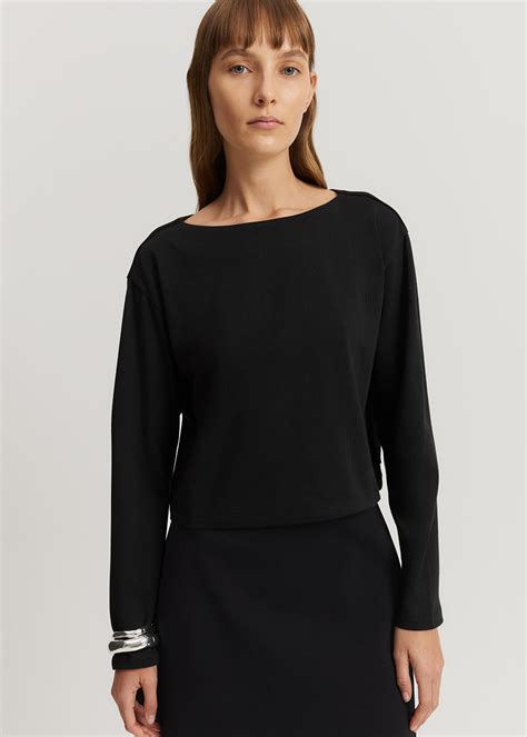 Australian Cotton Long Sleeve Boat Neck T-Shirt | Woolworths.co.za