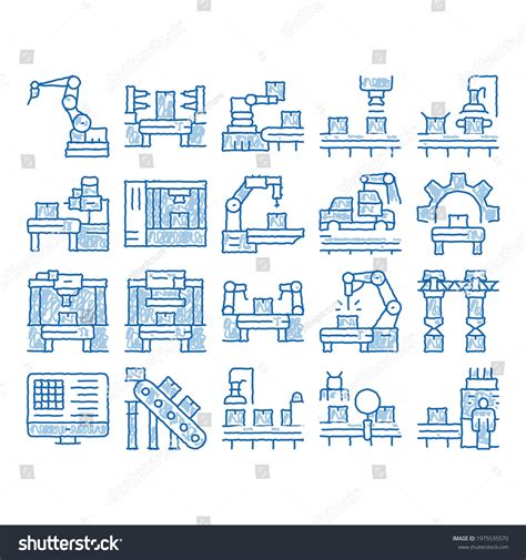 Manufacturing Process Vector Image 的图像结果