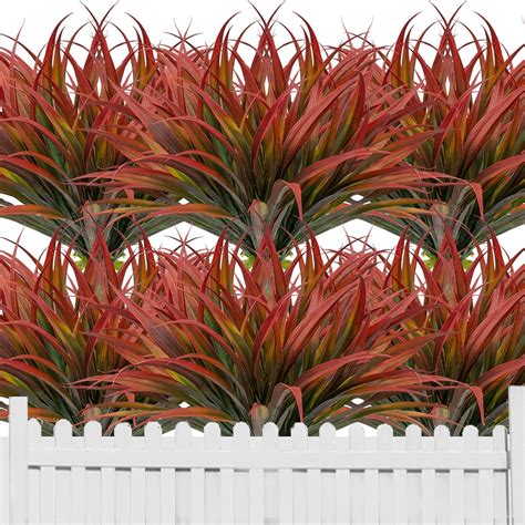 Amazon.com: LUZOGA 12 Pcs Outdoor Fake Plants UV Resistant Artificial ...