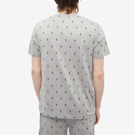 Polo Ralph Lauren All Over Pony Sleepwear T-Shirt Grey Fog | END. (US)