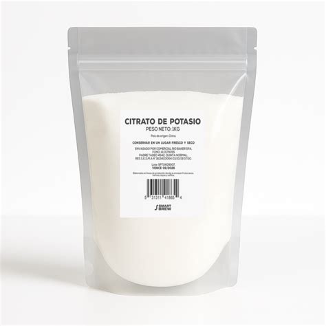 Citrato de Potasio en Polvo 1kg | Grado Alimenticio – Smart Brew